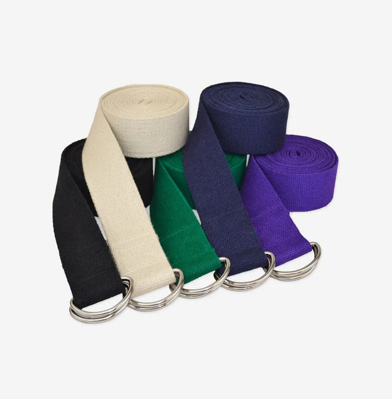 10' D-Ring Buckle Cotton Yoga Strap