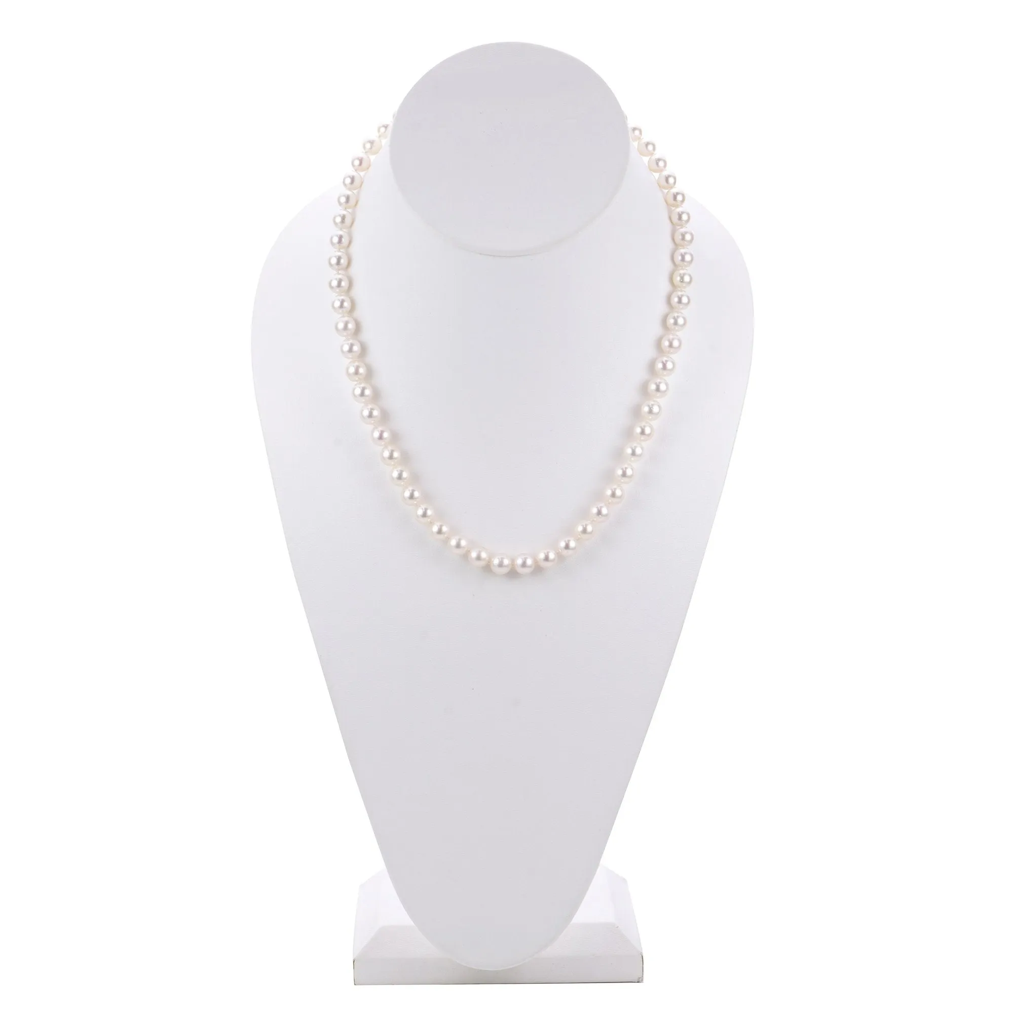 14K Gold Signature High Luster Akoya Pearl 18" Strand