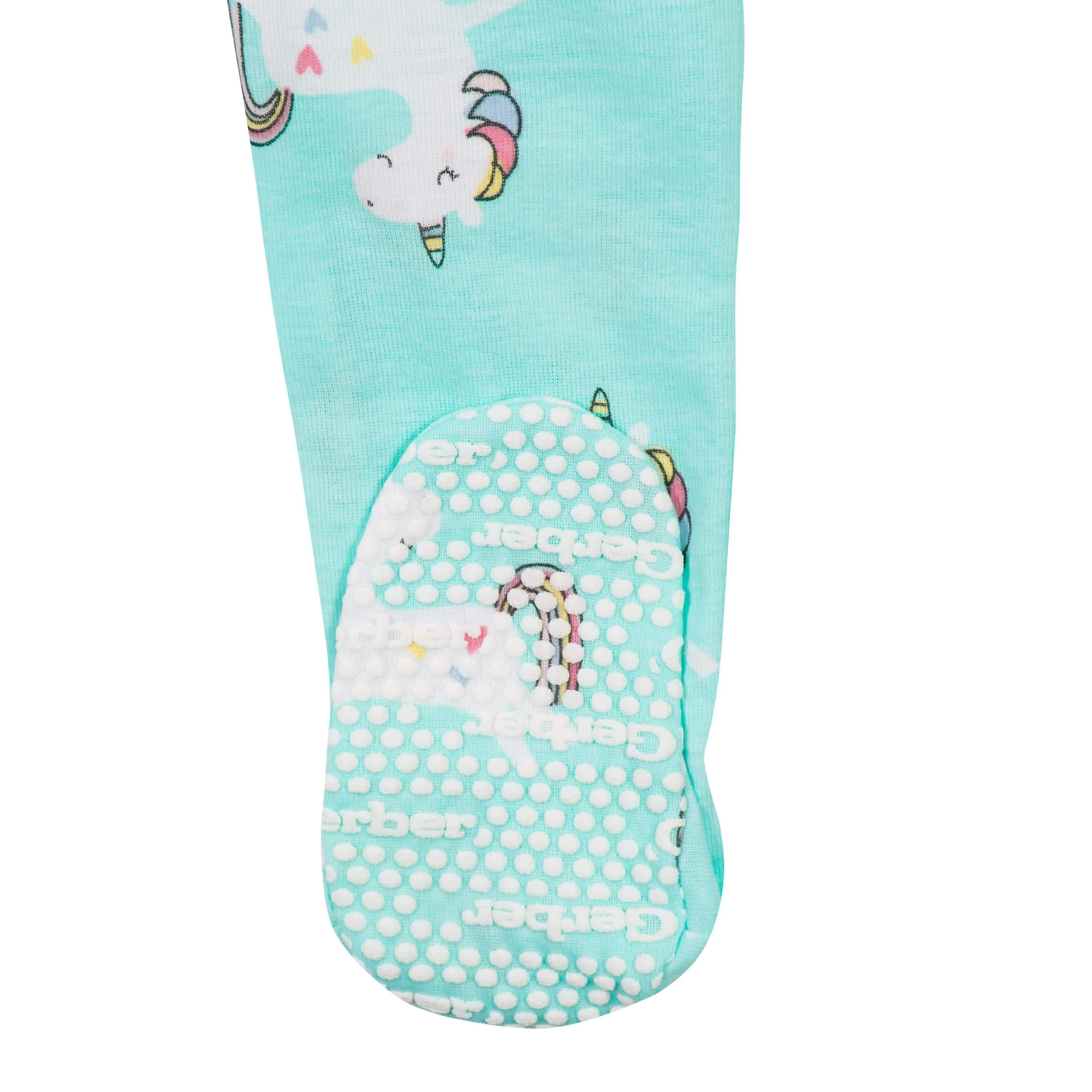 4-Pack Baby & Toddler Girls Unicorns & Cats Snug Fit Footed Cotton Pajamas