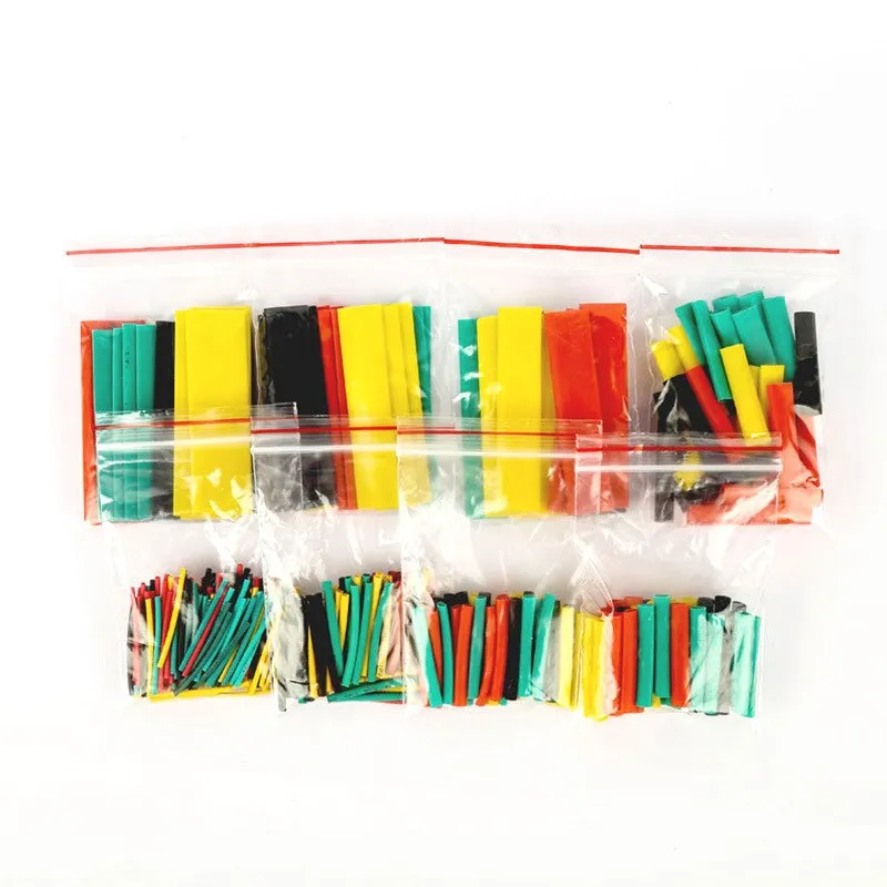 50/100/200Pcs Waterproof Heat Shrink Butt Connectors Box Electrical Wire Splice Cable Crimp Terminals Connectors Ternimals Kit