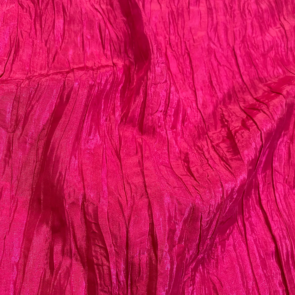 Accordion Taffeta Wholesale Fabric in Fuchsia