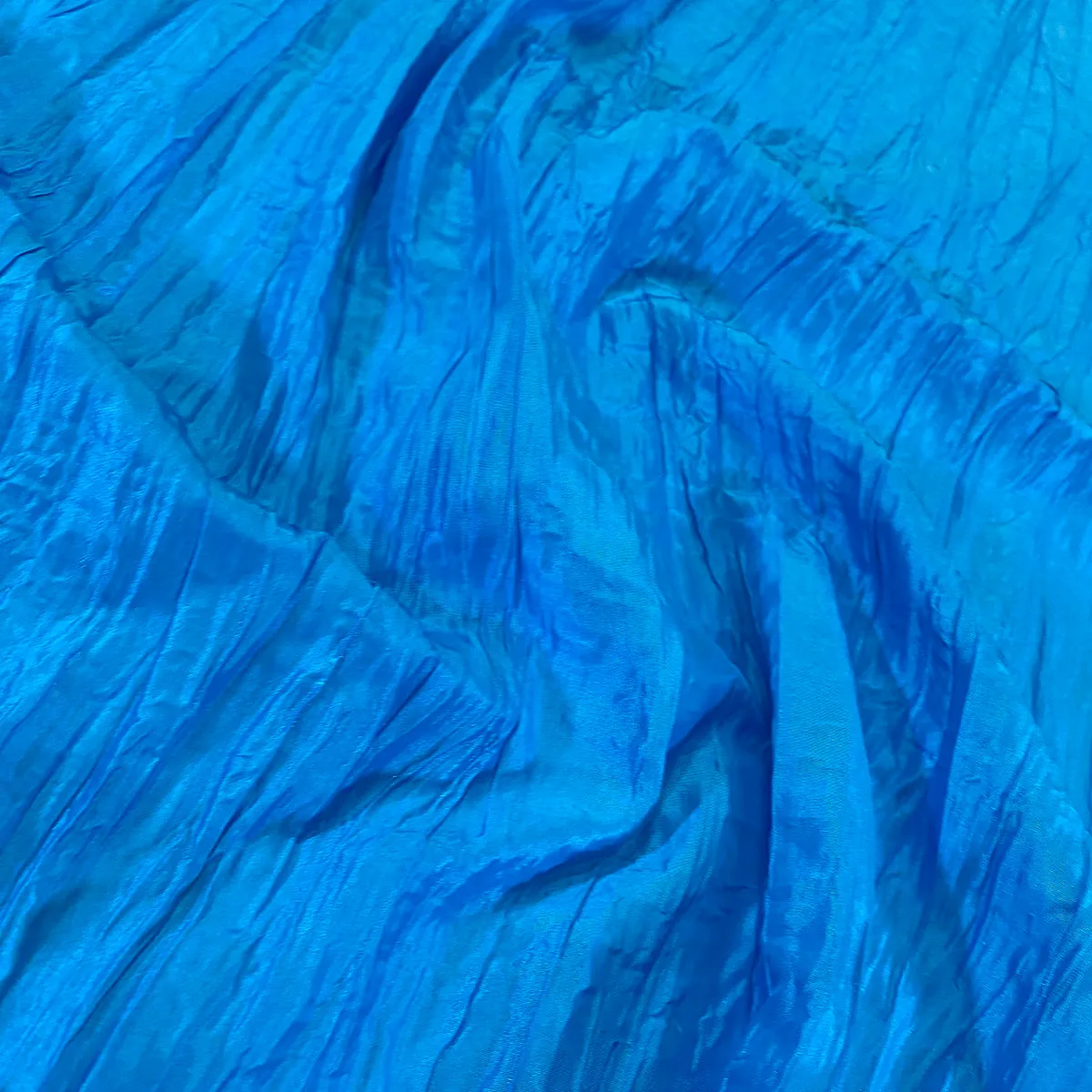 Accordion Taffeta Wholesale Fabric in Turquoise 112