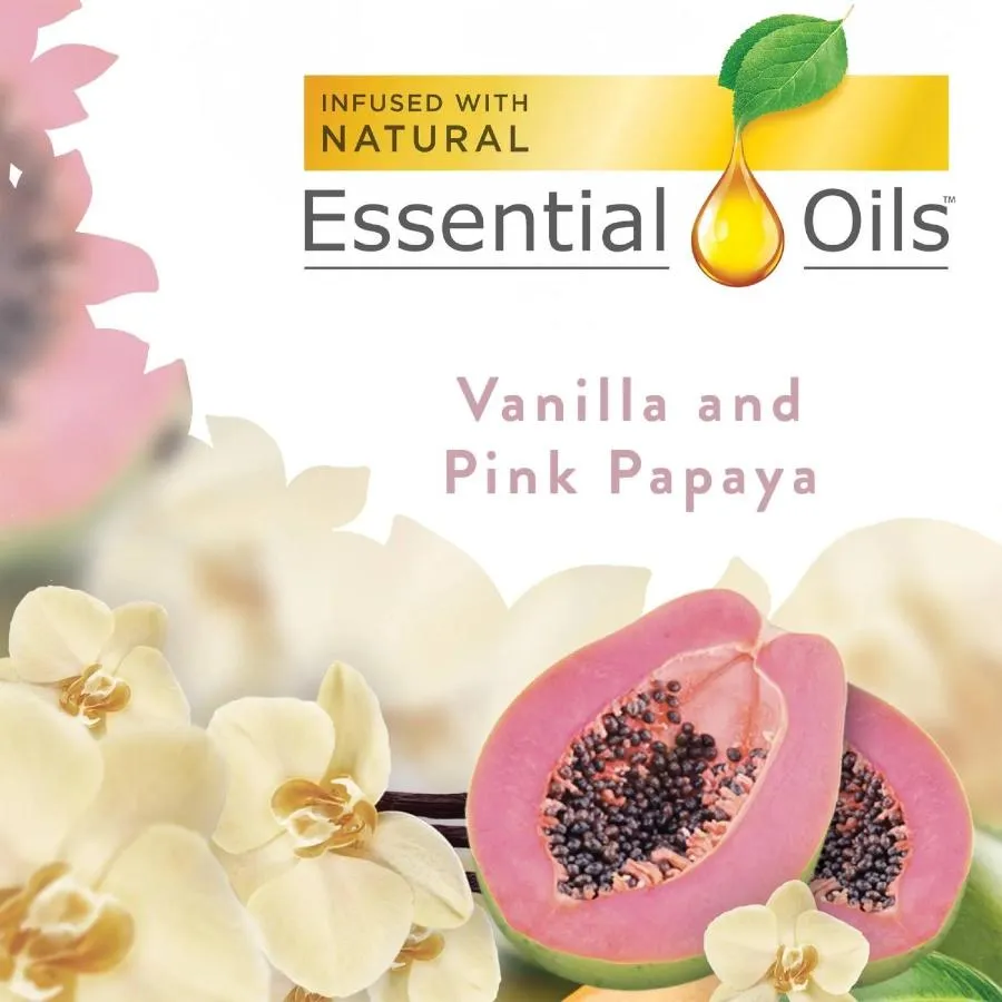 Air Wick - Scented Oil, Vanilla & Pink Papaya - 3.38 Oz - 5 Pack (5 Ct Each)