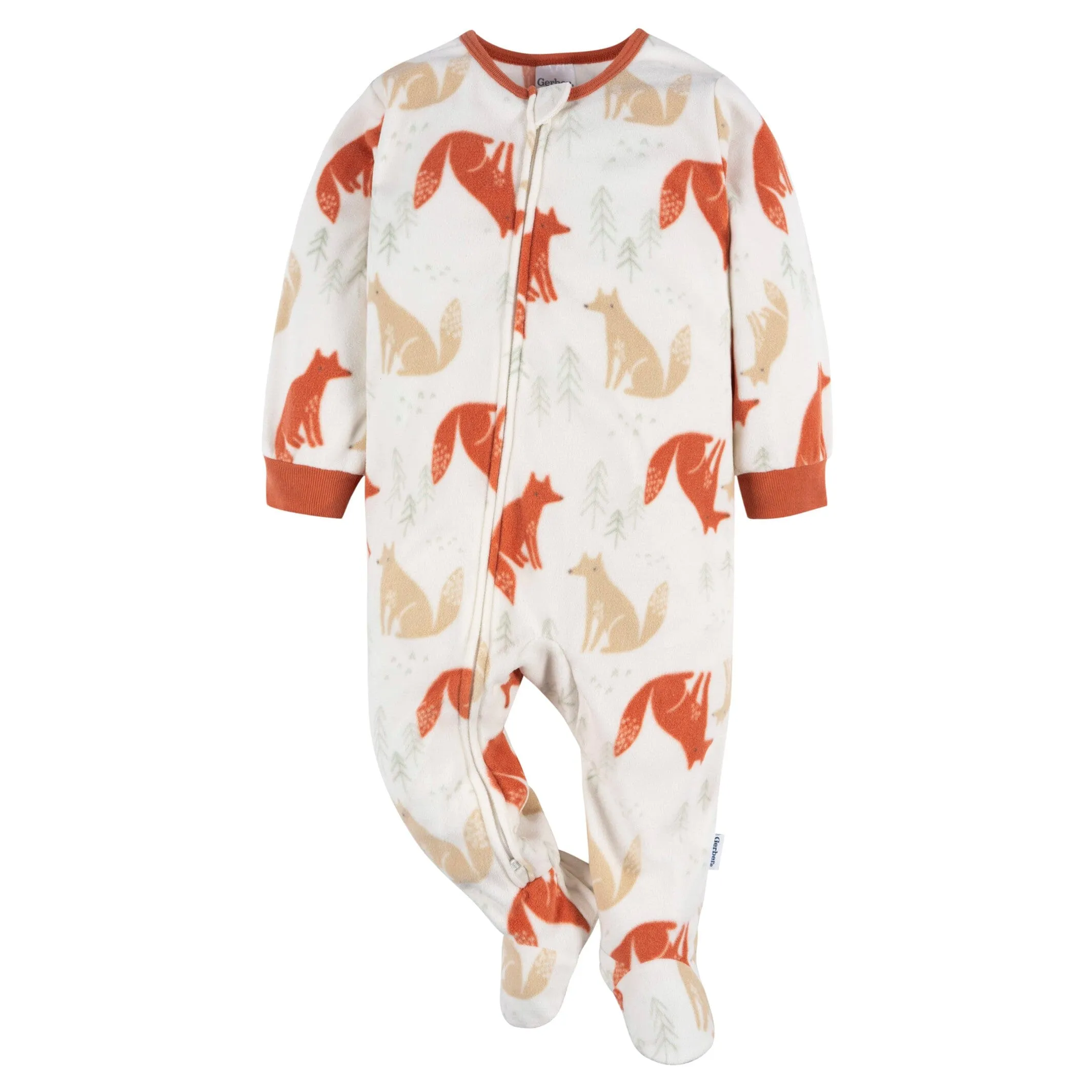 Baby & Toddler Boys Fox Footed Fleece Pajamas