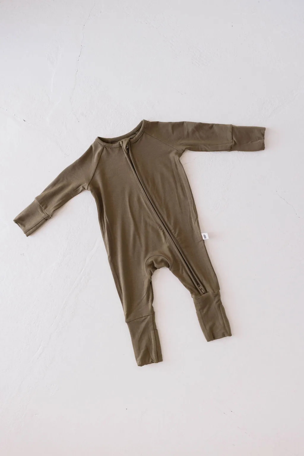 Bamboo Zip Pajamas | Olive Green | ff club