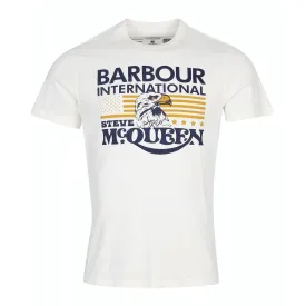 Barbour International Steve McQueen's Eagle t-shirt In Whisper White