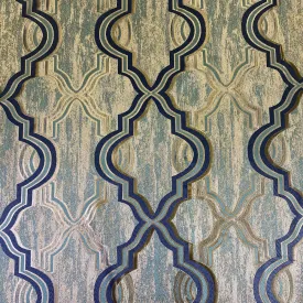 Bentley Jacquard Wholesale Fabric in Turquoise