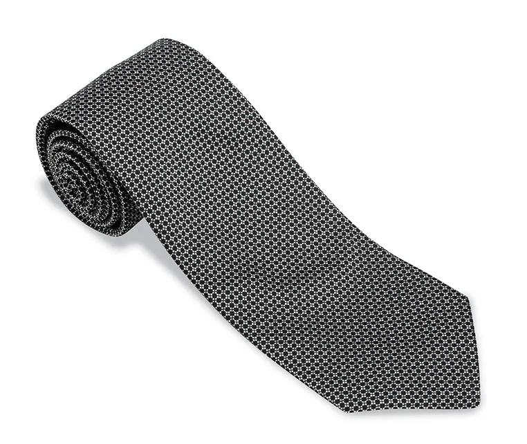 Black Broadway Neats Necktie - F5567