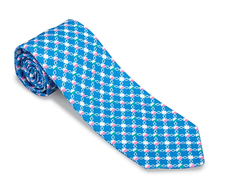 Blue Finsbury Diamonds Necktie - F5280