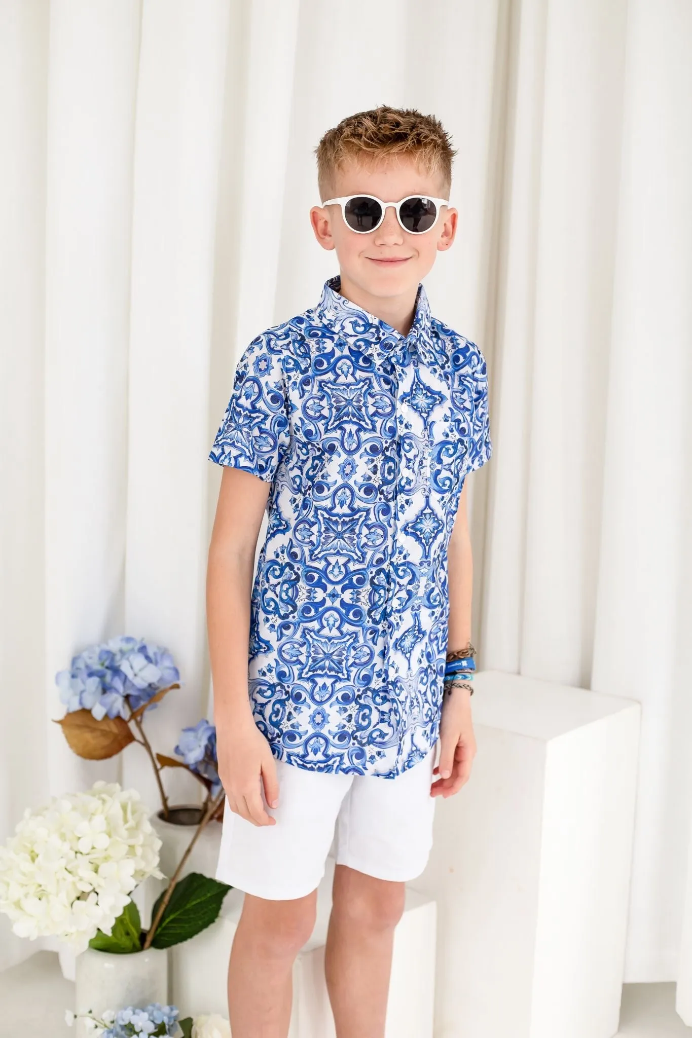 Boys Capri Print Overshirt