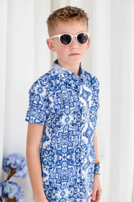 Boys Capri Print Overshirt