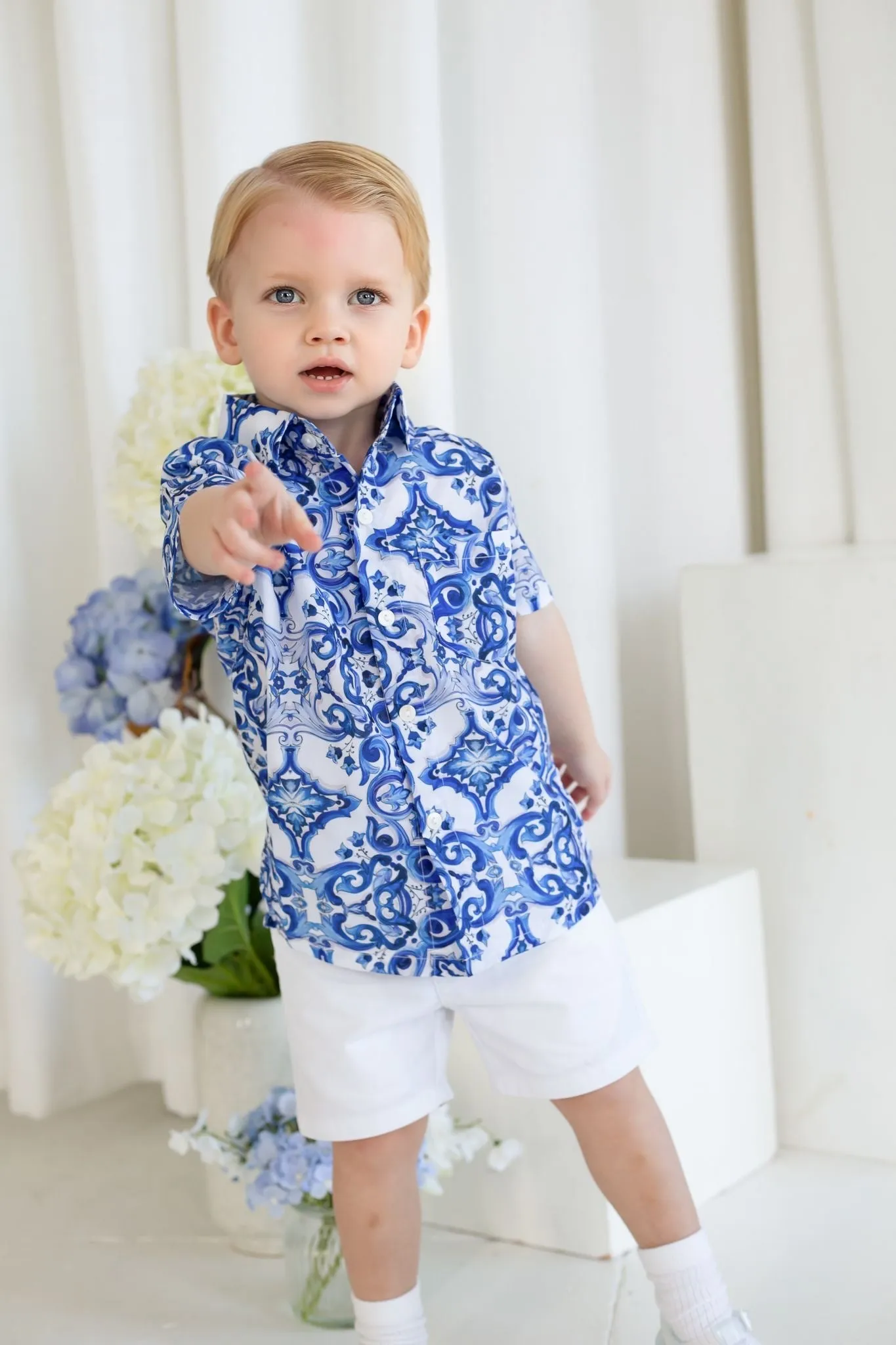 Boys Capri Print Overshirt