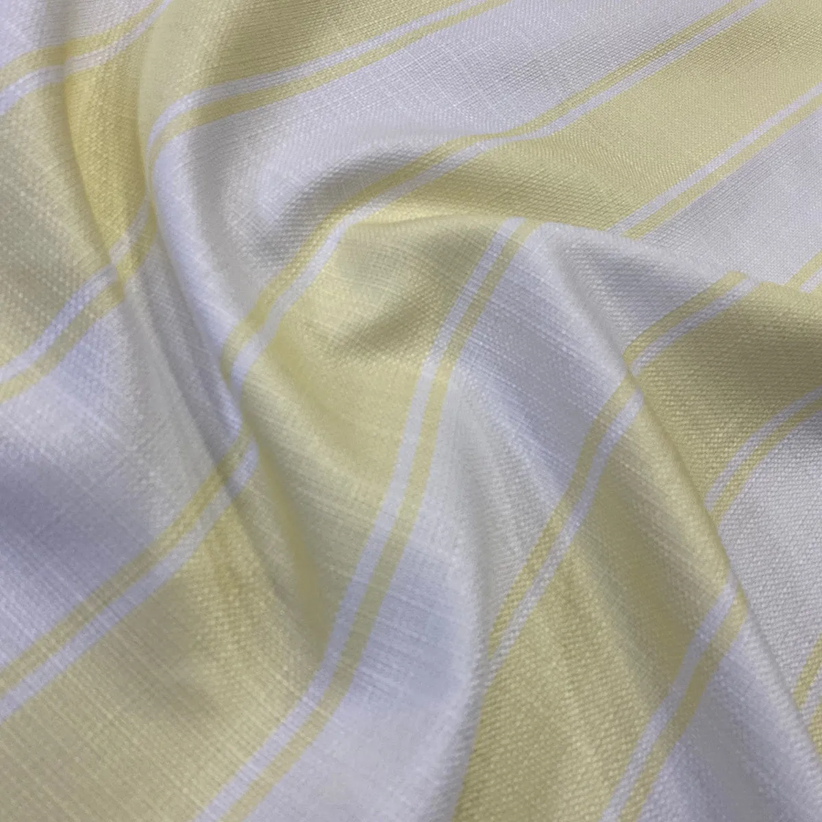 Cabana Stripe Wholesale Fabric in Yellow / White