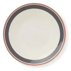 Capri - Dinner Plate Anthracite/Red 11 in | 28cm