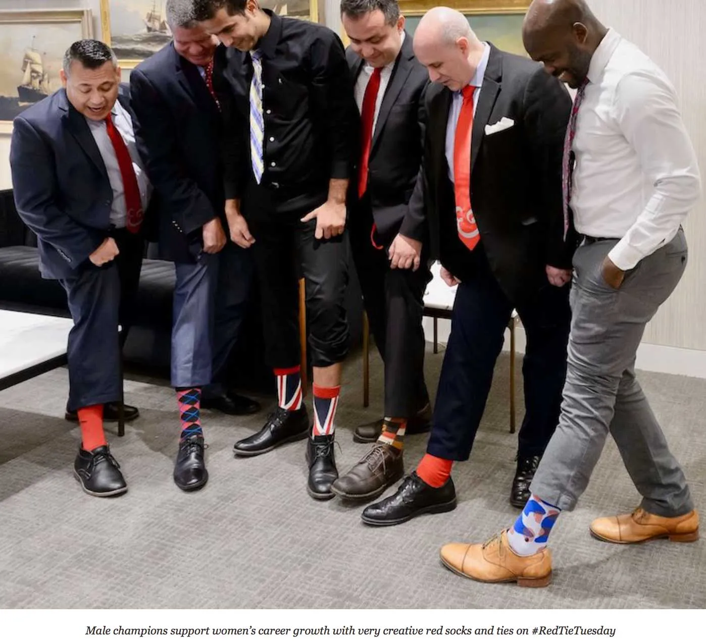 Caslon Ampersand Neckties, Red Tie Tuesday