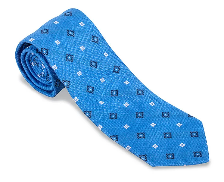 Cobalt Joro Medallions Necktie - F5500