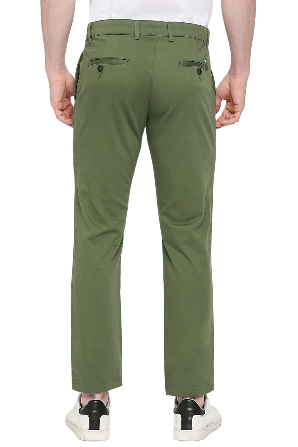 Comfort Fit Cotton Stretch Dobby Trousers