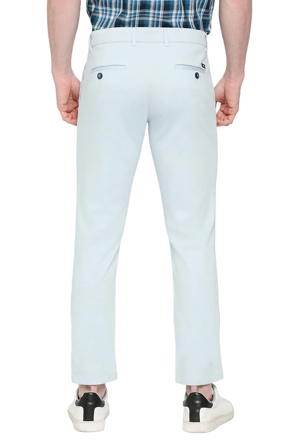 Comfort Fit Cotton Stretch Dobby Trousers