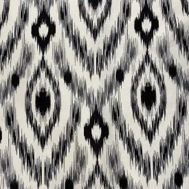 Cosmo Print (Dupioni) Wholesale Fabric in Black