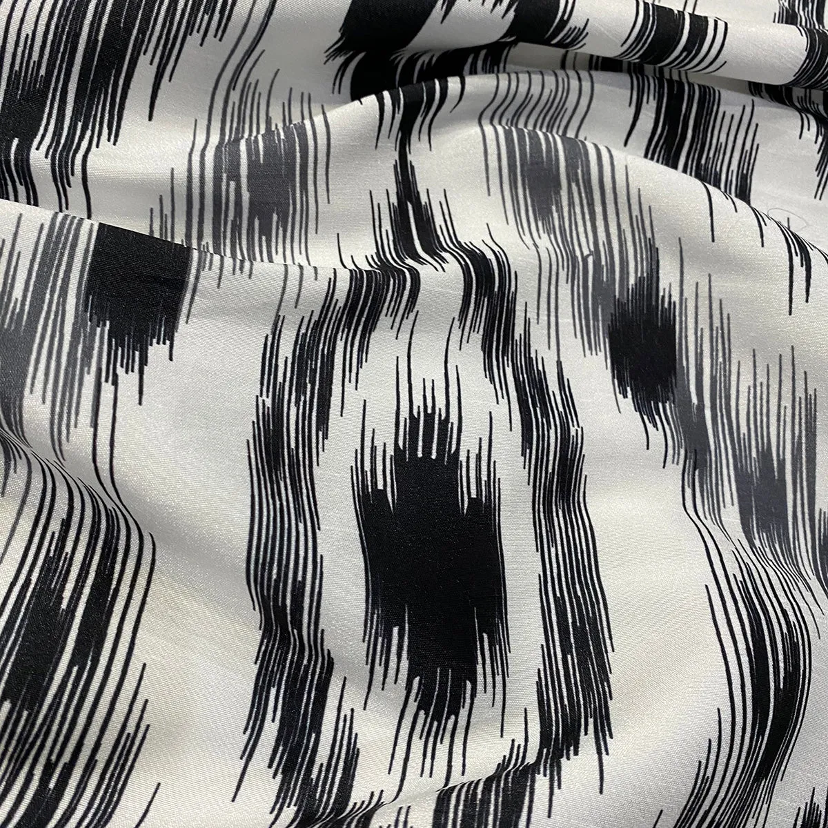 Cosmo Print (Dupioni) Wholesale Fabric in Black