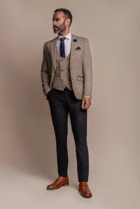 Elwood Houndstooth with Reed Navy Trousers