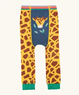 Frugi Little Knitted Leggings - Giraffe