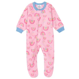 Gerber® Baby Girls Rainbow Fleece Pajamas