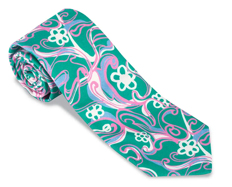 Green Bonjour Necktie - F5475