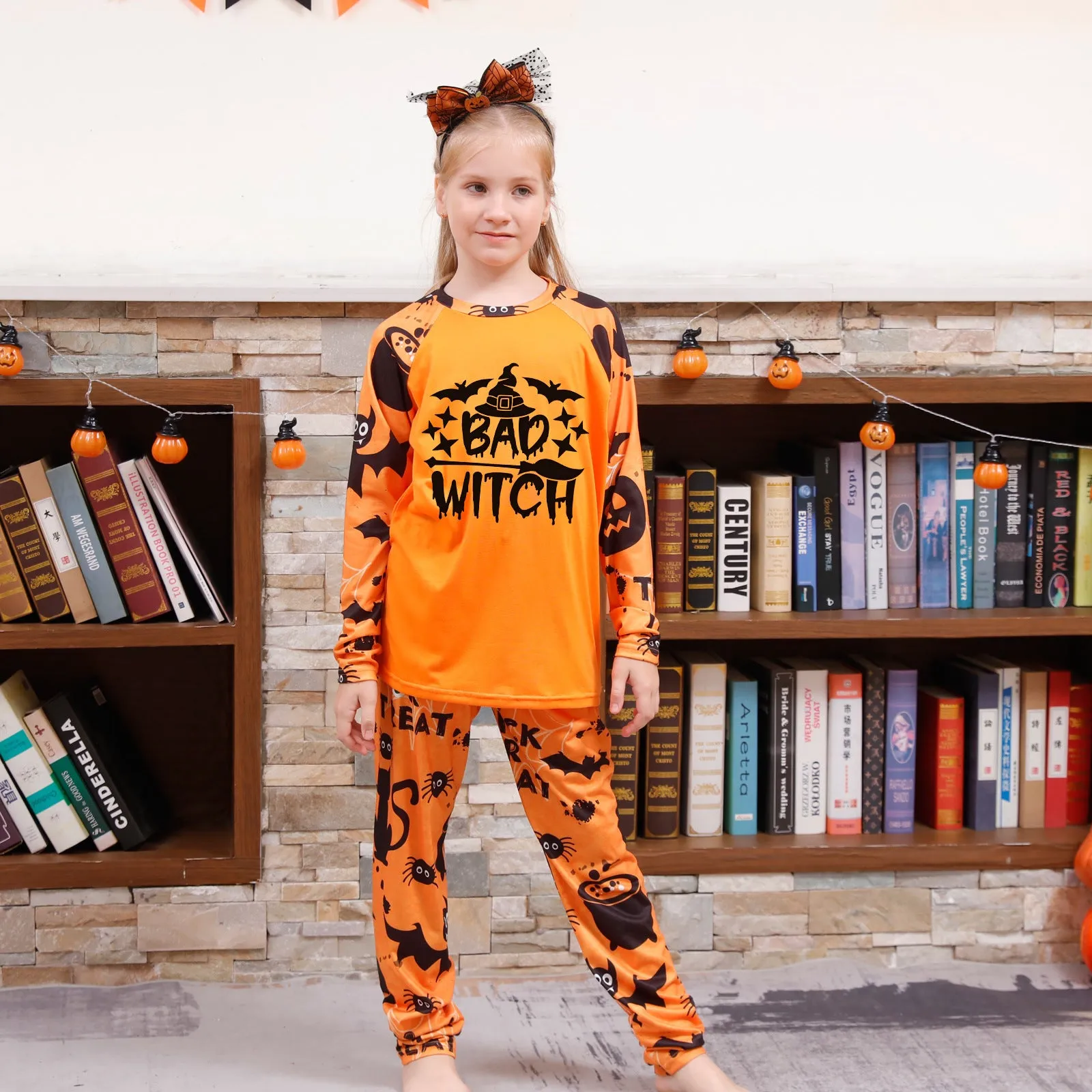 Halloween Family Long Sleeve Pajamas Set