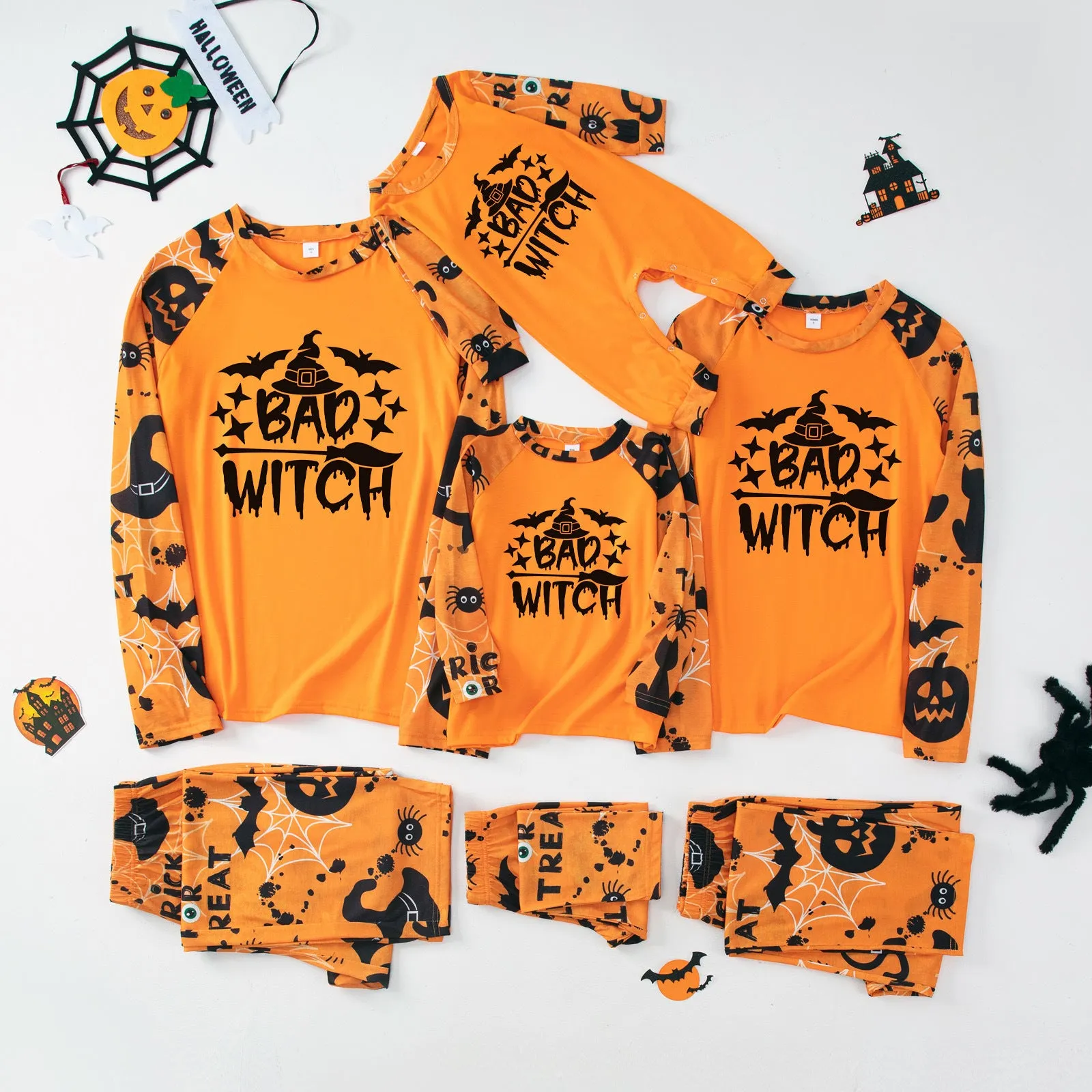 Halloween Family Long Sleeve Pajamas Set