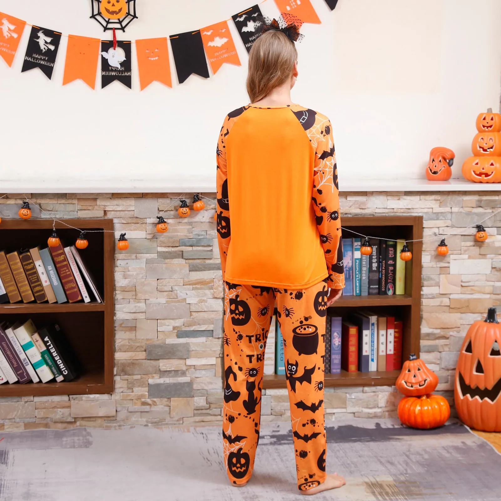 Halloween Family Long Sleeve Pajamas Set