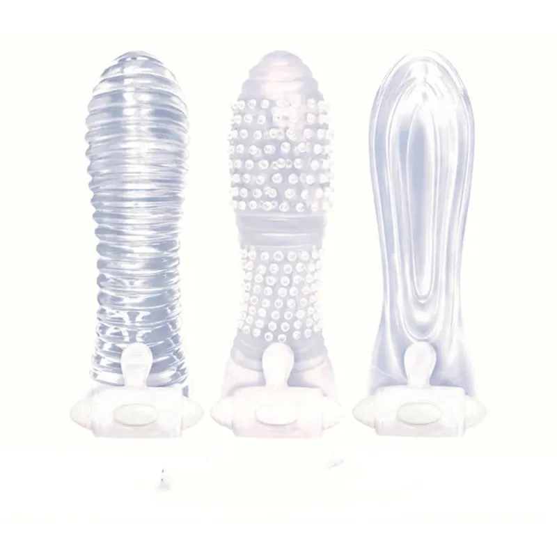 Icon Brands - Vibrating Sextenders 3-Pack - Clear