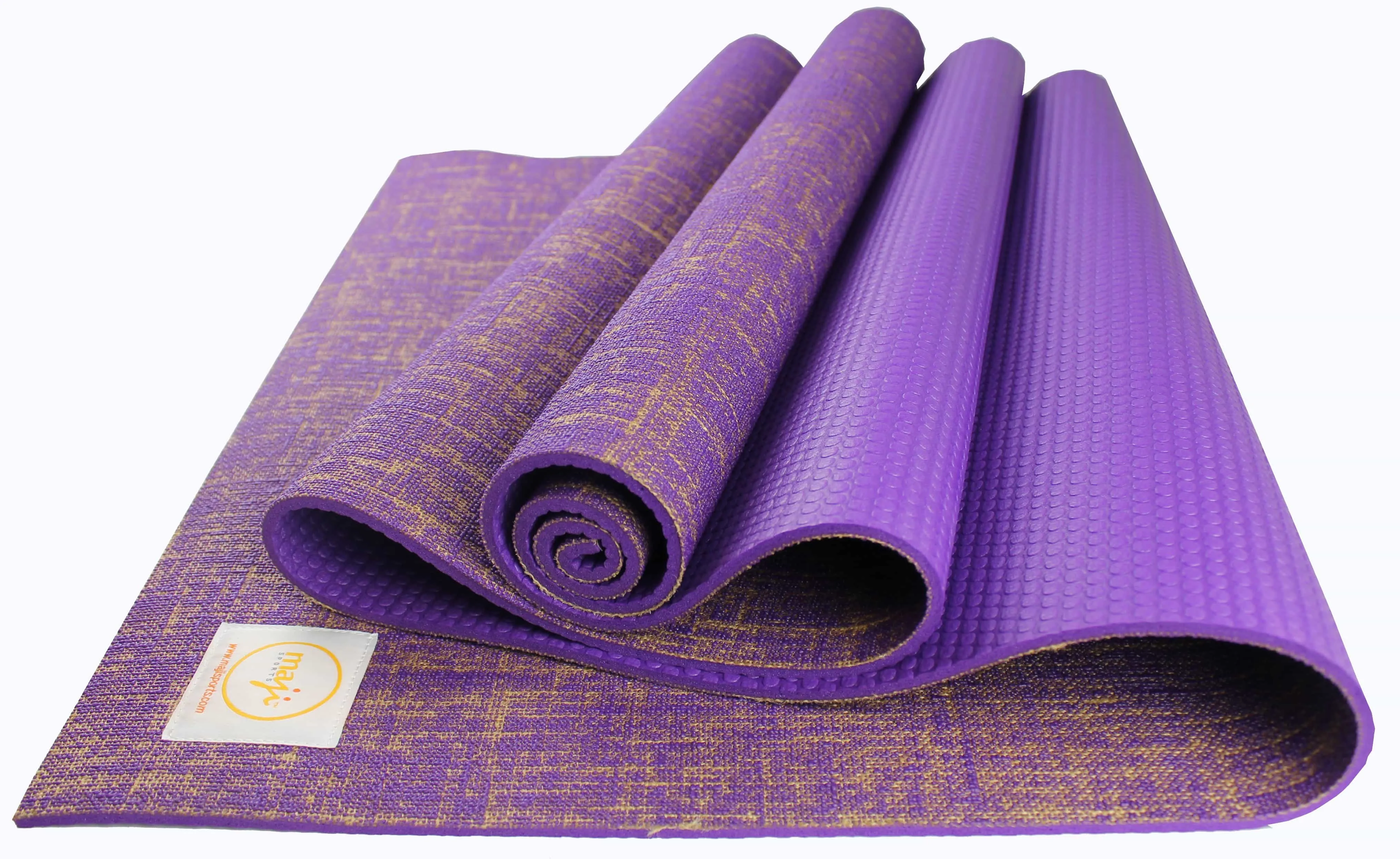 Jute Premium ECO Fitness, pilates, Yoga Mat   Muscle Recovery & 3 Pack Resistance Band Bundle