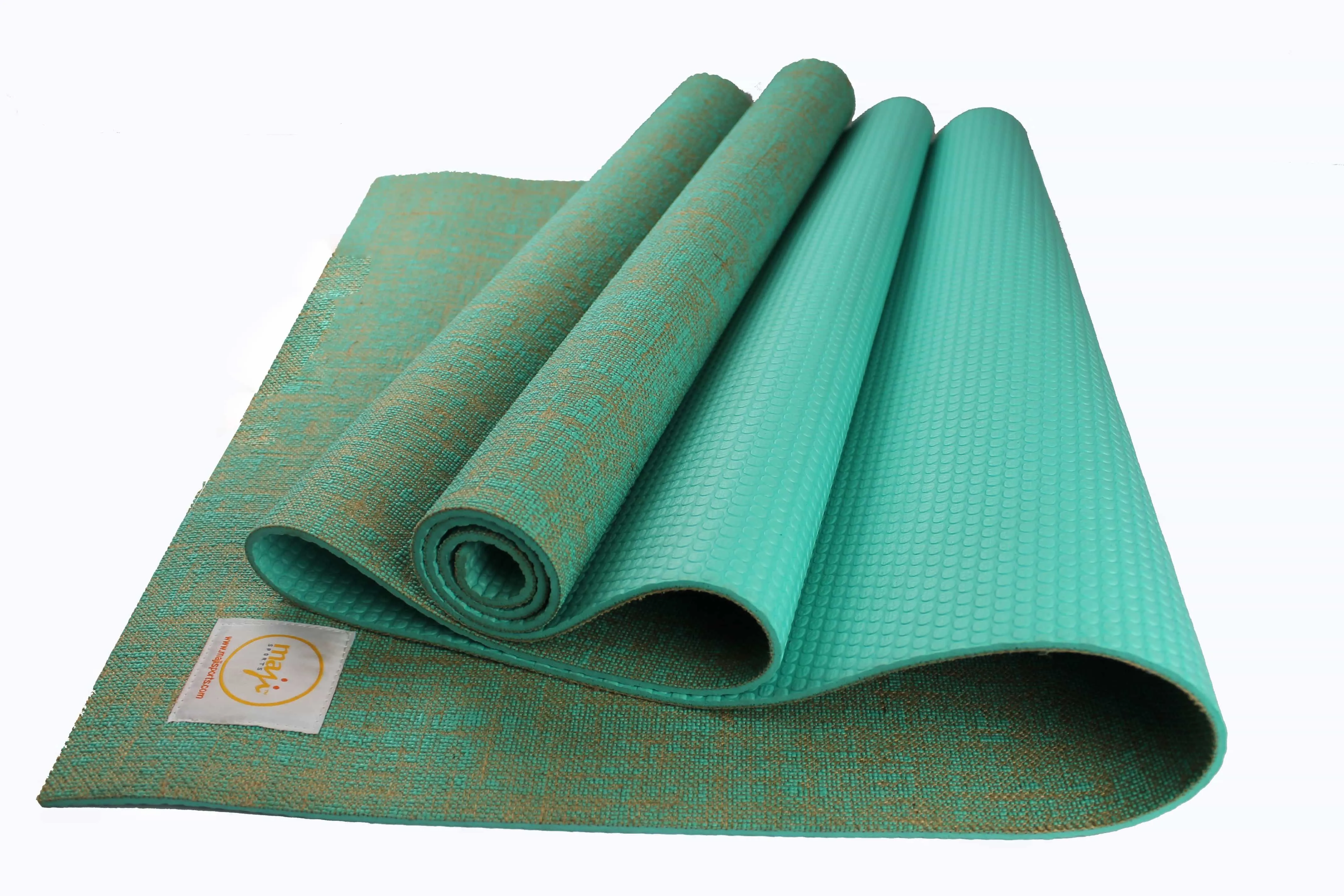 Jute Premium ECO Fitness, pilates, Yoga Mat   Muscle Recovery & 3 Pack Resistance Band Bundle