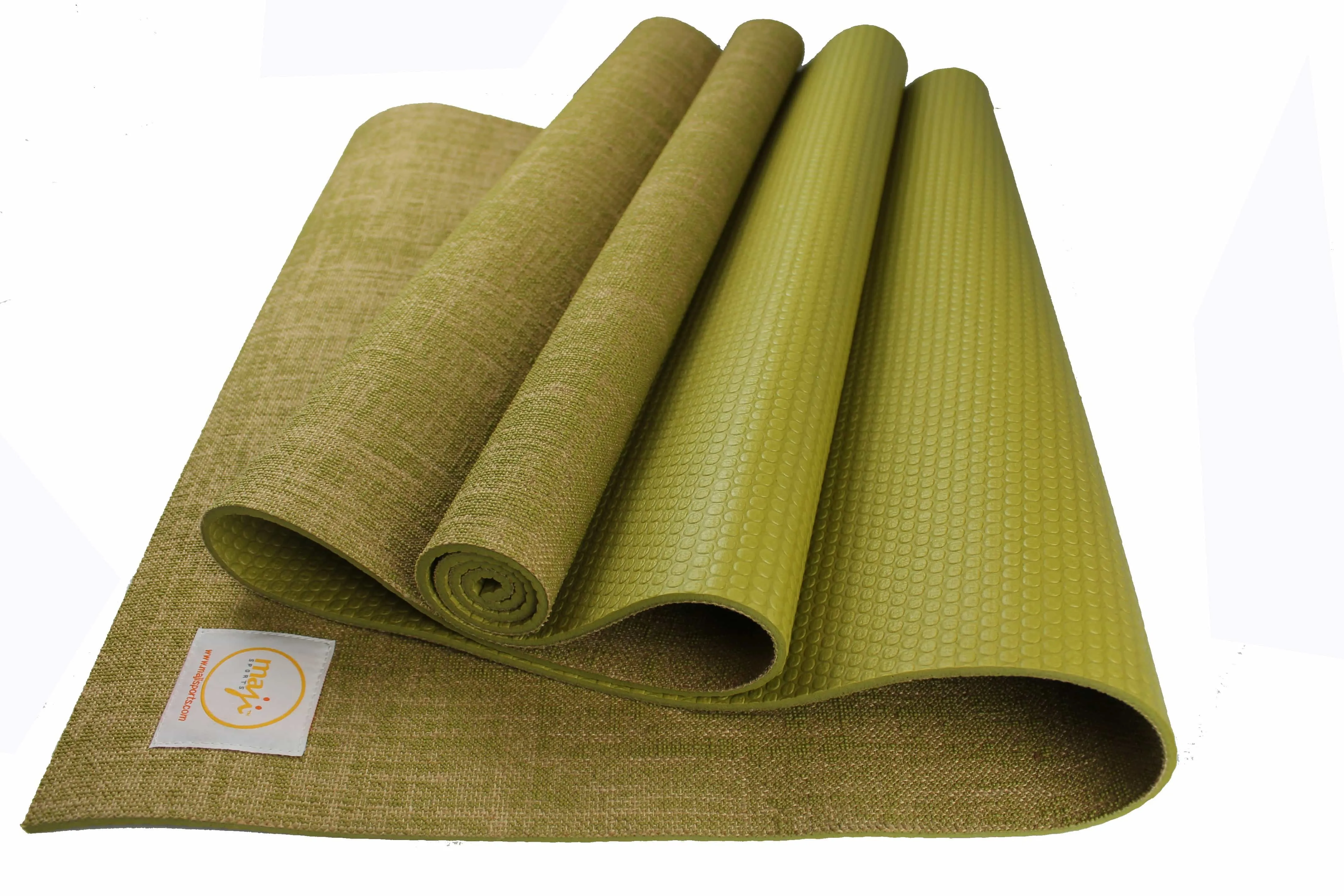 Jute Premium ECO Fitness, pilates, Yoga Mat   Muscle Recovery & 3 Pack Resistance Band Bundle