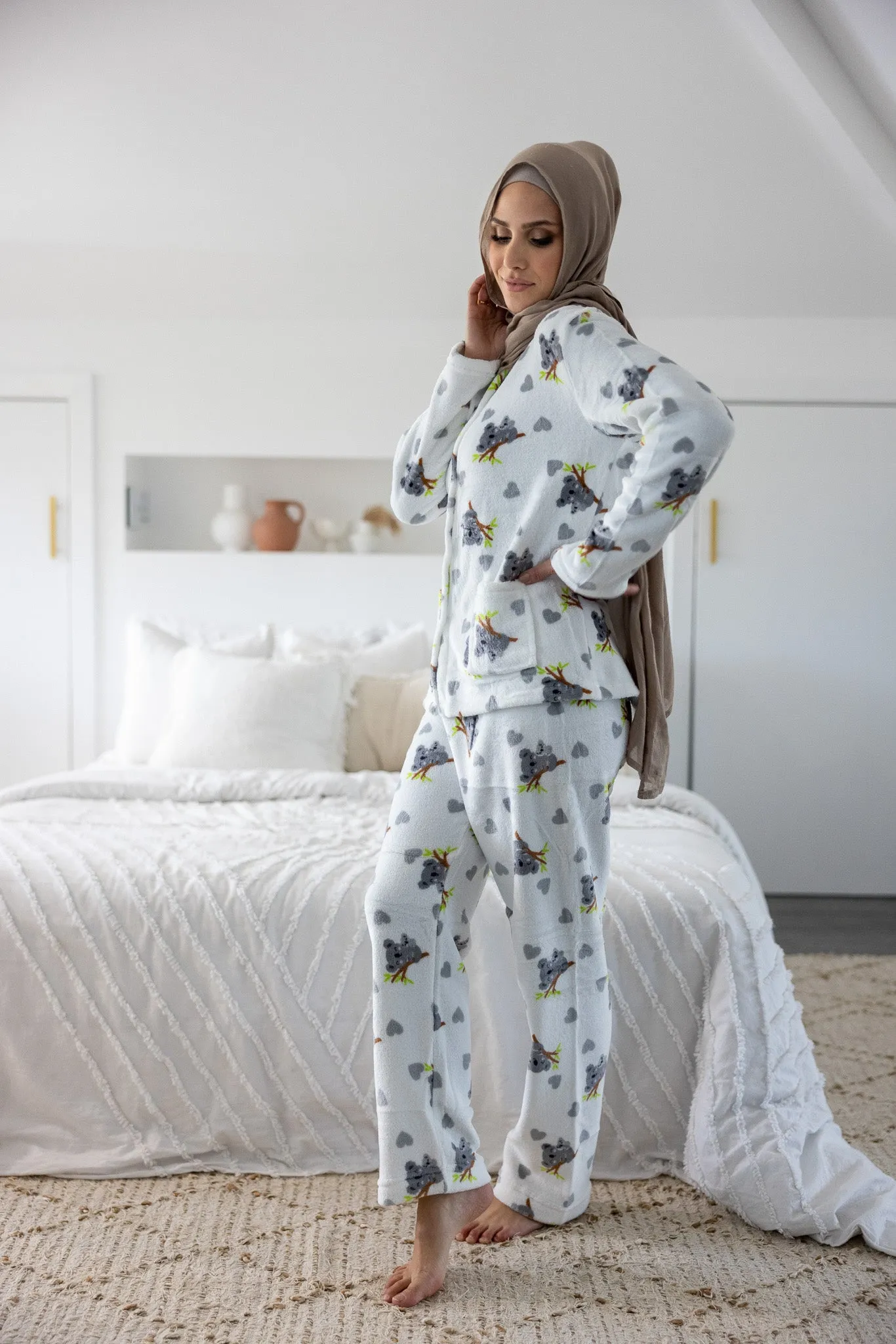 Koala Button PJ Set