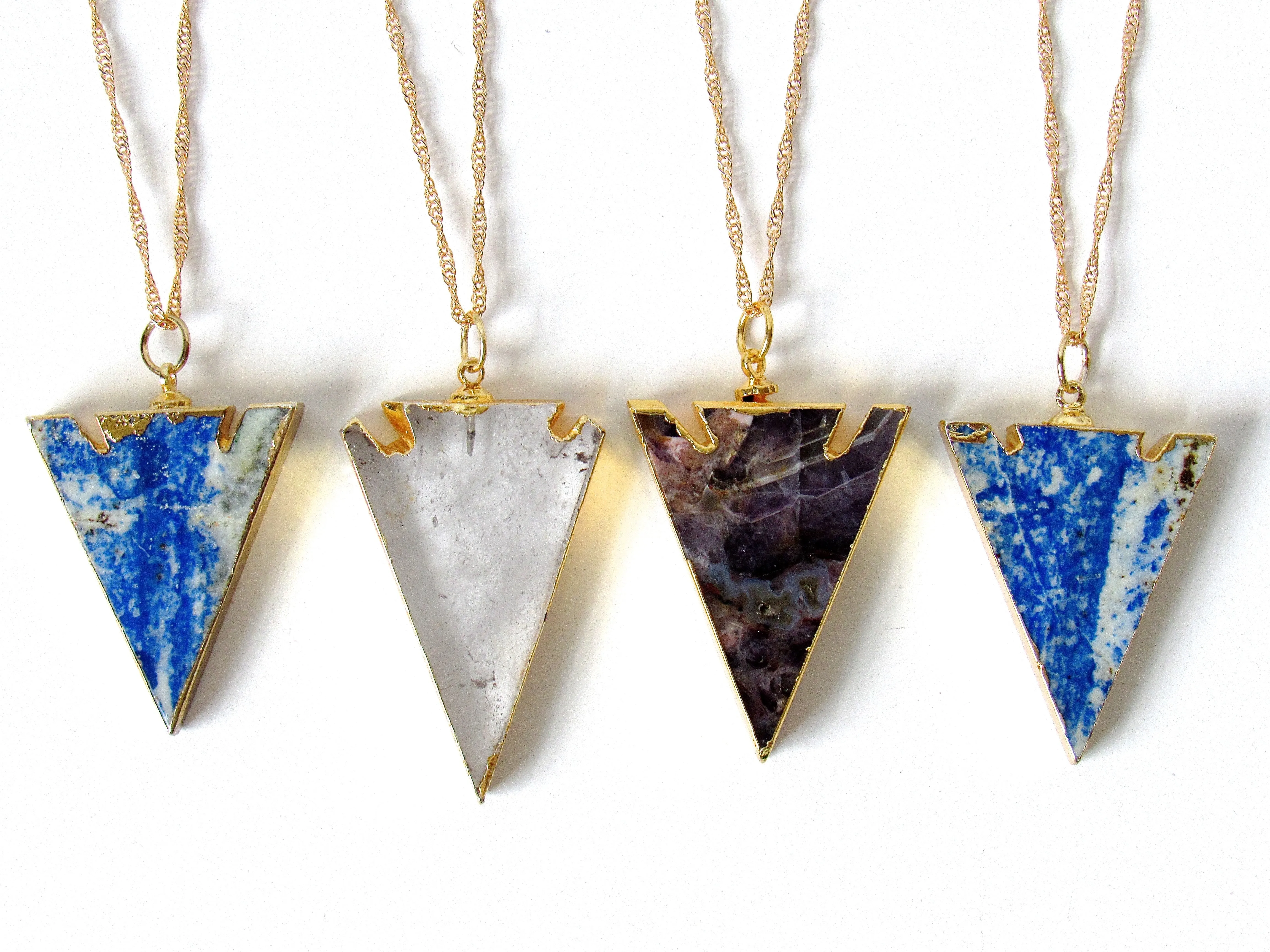 Lapis Lazuli Arrowhead Necklaces