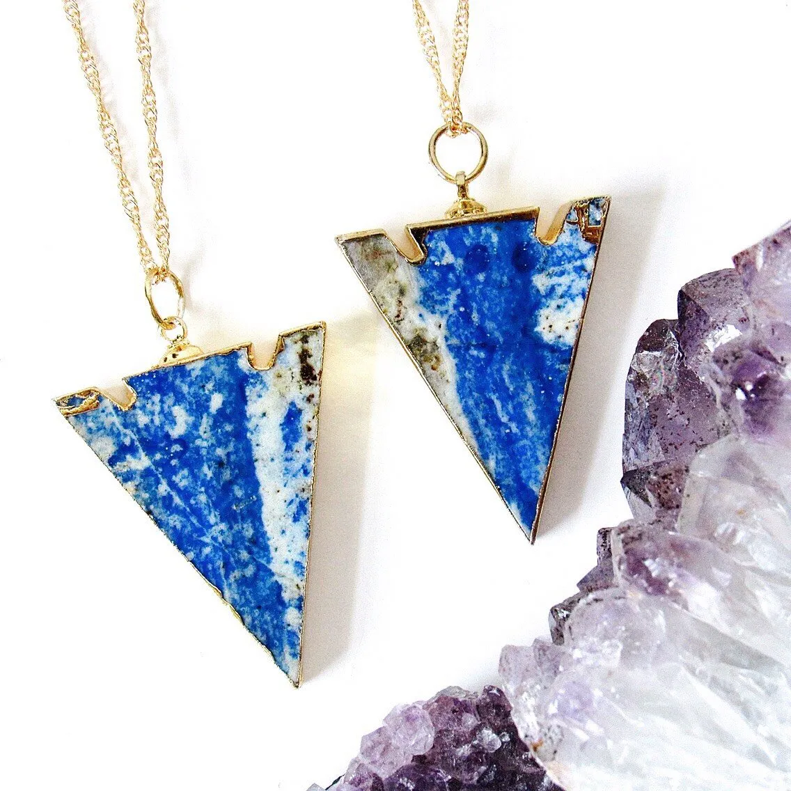 Lapis Lazuli Arrowhead Necklaces