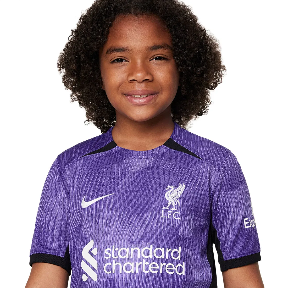 LIVERPOOL FC 2023/24 STADIUM THIRD BIG KIDS' NIKE DRI-FIT FOOTBALL JERSEY PURPLE