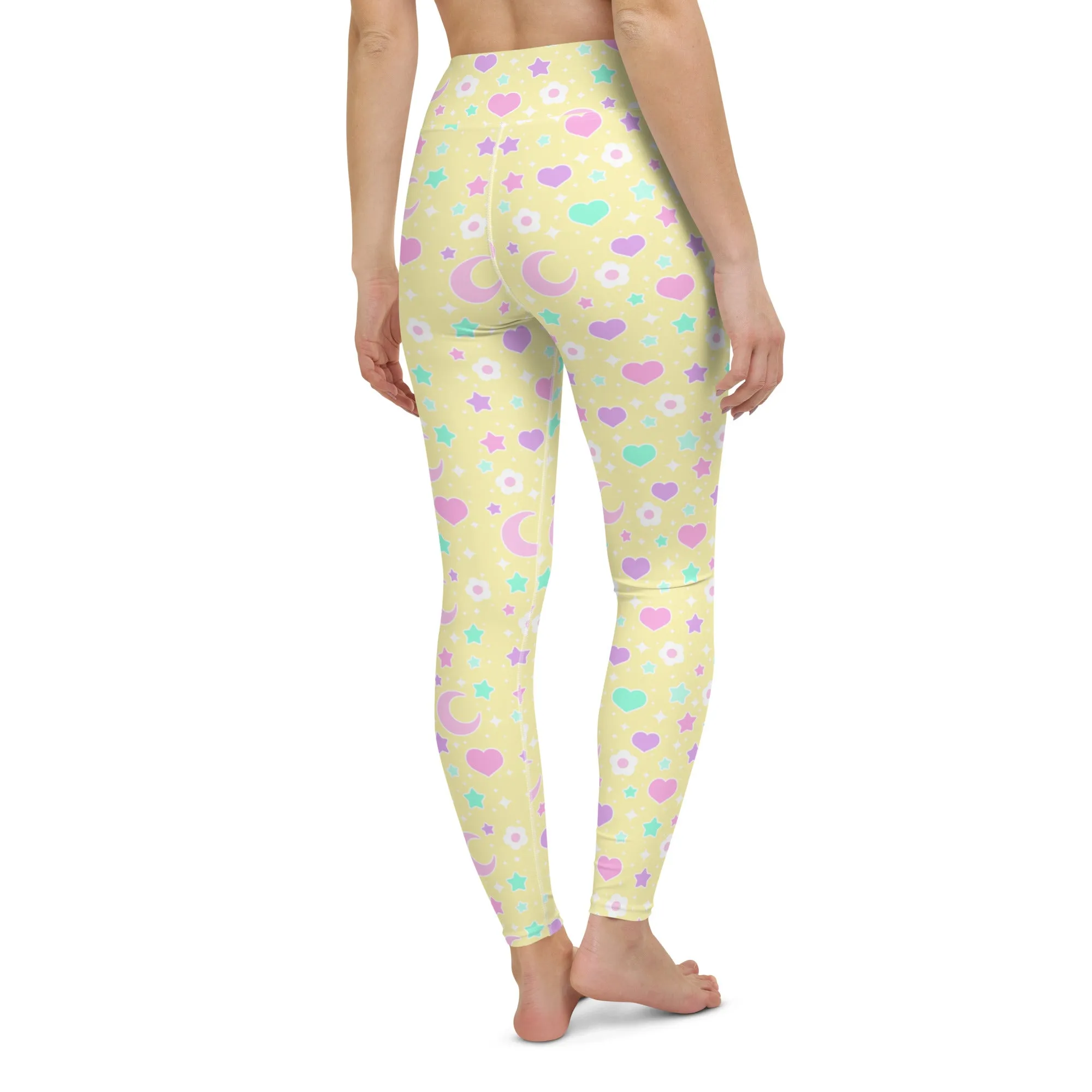 Magical Spring Yellow Yoga Leggings