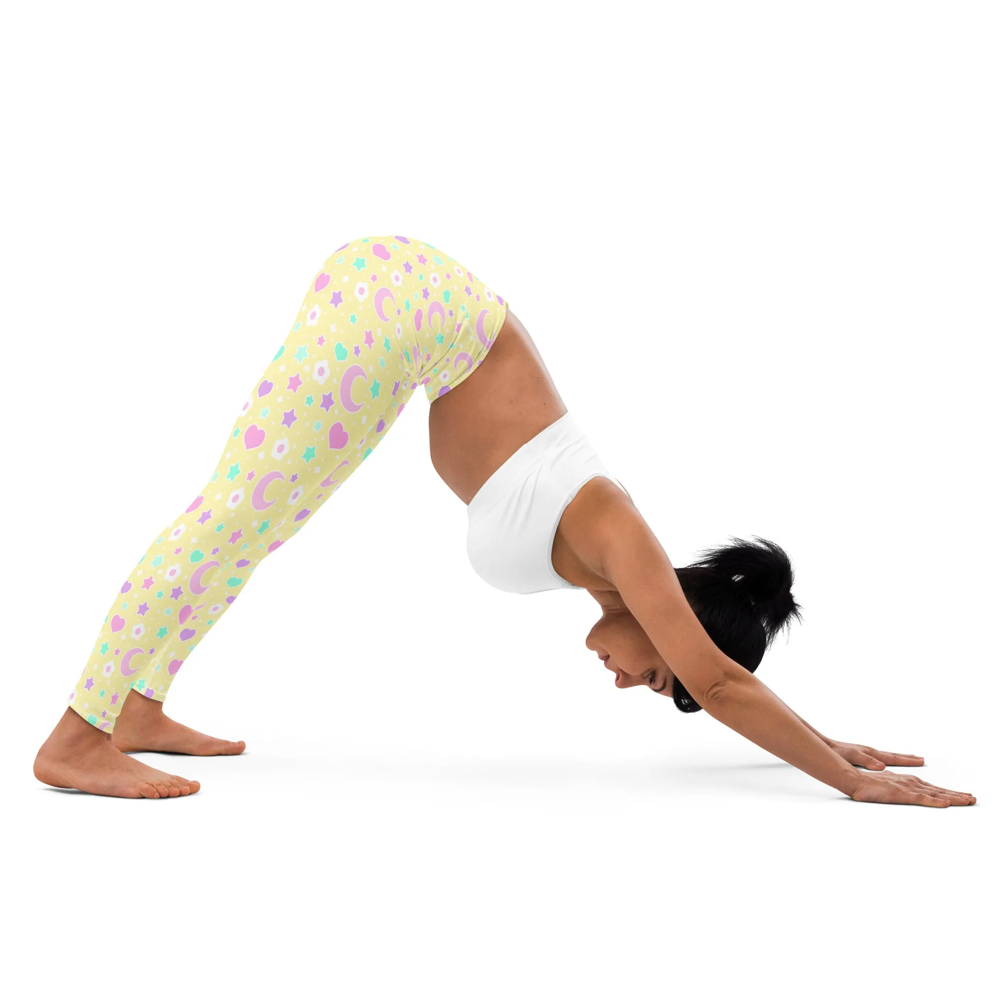 Magical Spring Yellow Yoga Leggings