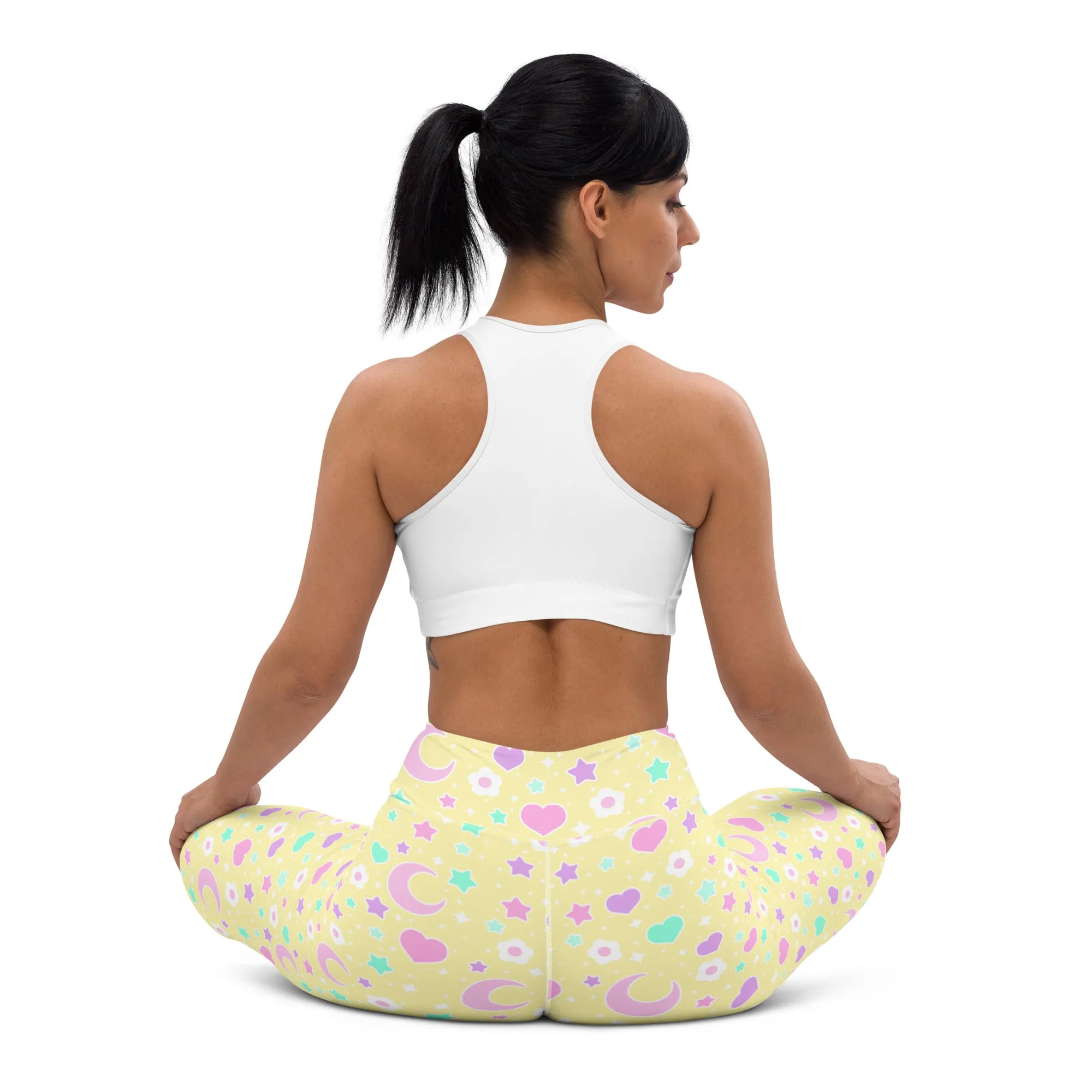 Magical Spring Yellow Yoga Leggings