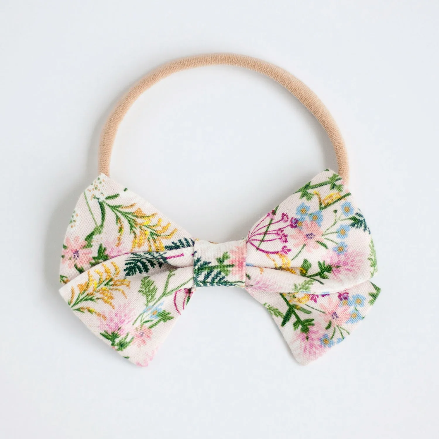 Men's Pre-Tied Bow Tie / Wildflowers In Pink