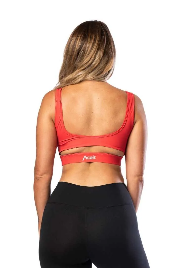 Mercury Womens Sports Bra Red/Sage/Black ACW019