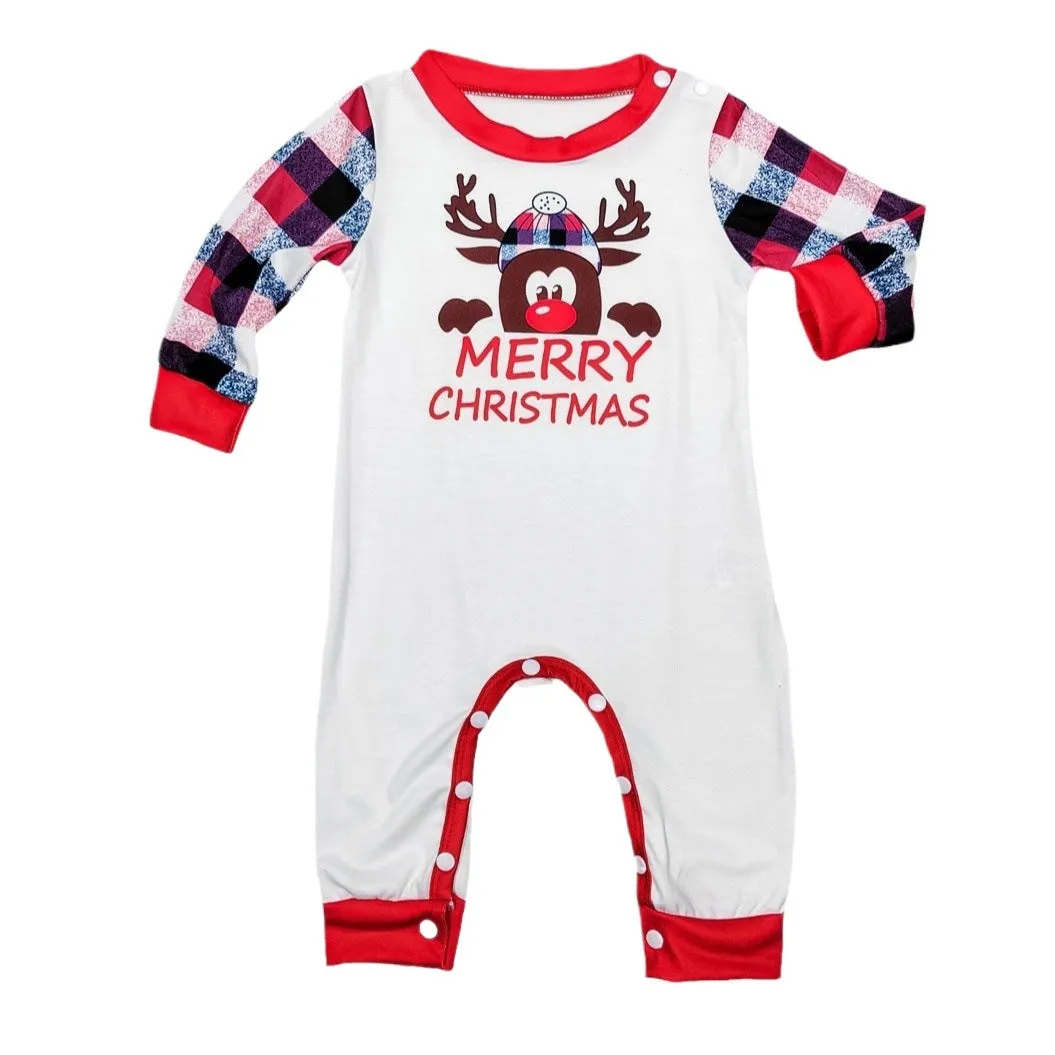 Merry Christmas Printed Family Matching Christmas Pajamas Sets