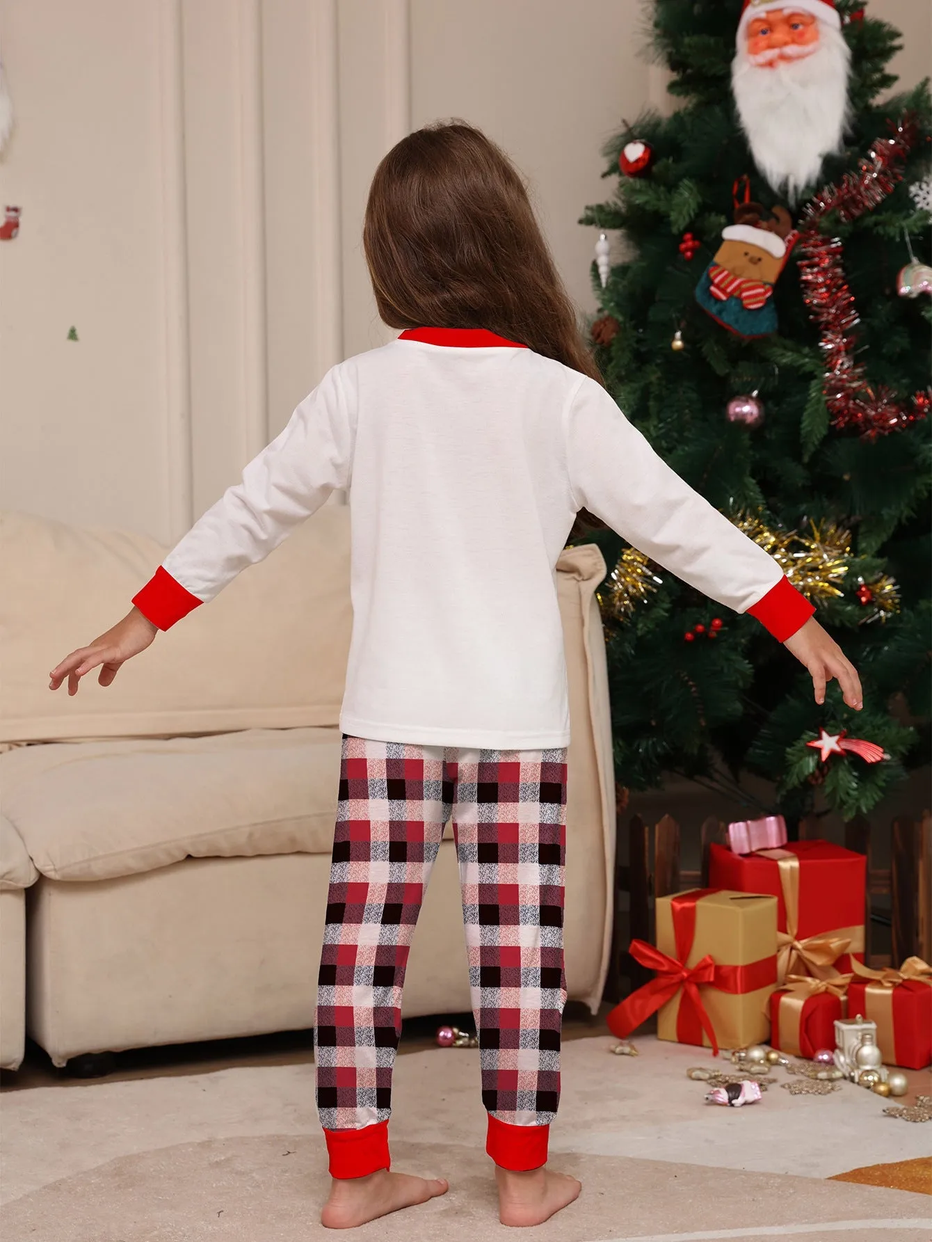 Merry Christmas Printed Family Matching Christmas Pajamas Sets