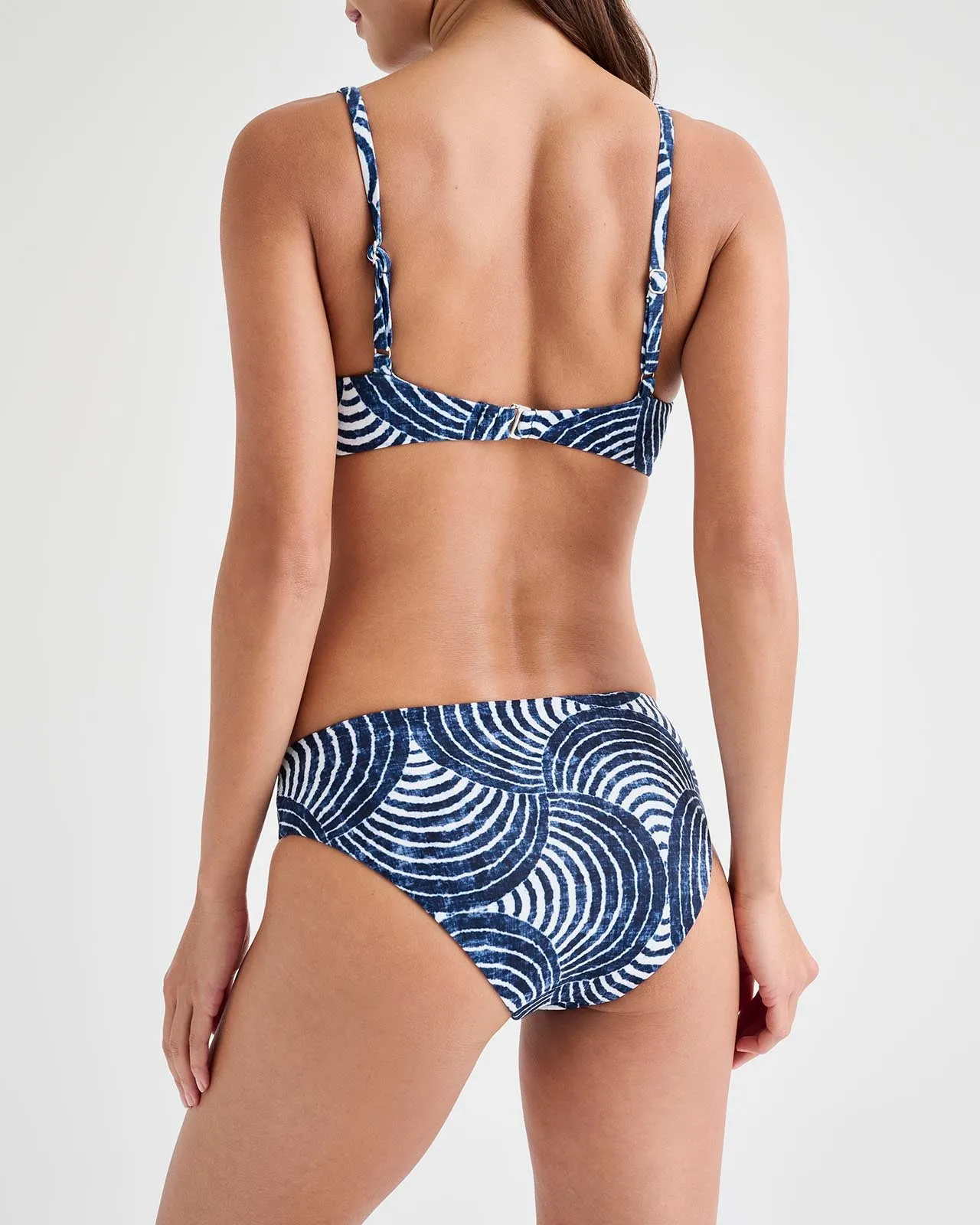 Midnight Swirl Retro Swim Bottom