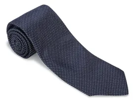 Navy Runnymede Pin Dots Necktie - F4948