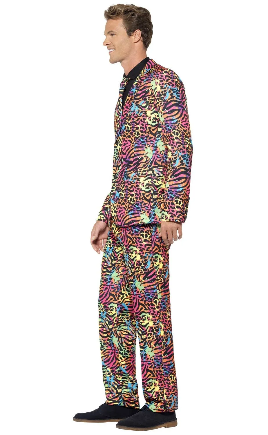 Neon Animal Print Mens Stand Out Costume Suit