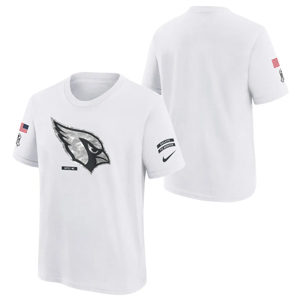 NFL Arizona Cardinals Youth Nike 2024 Salute To Service Primary Edge T-Shirt